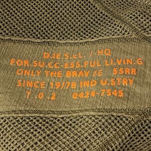 DIESEL Mesh Military Inspired Mesh Scarf